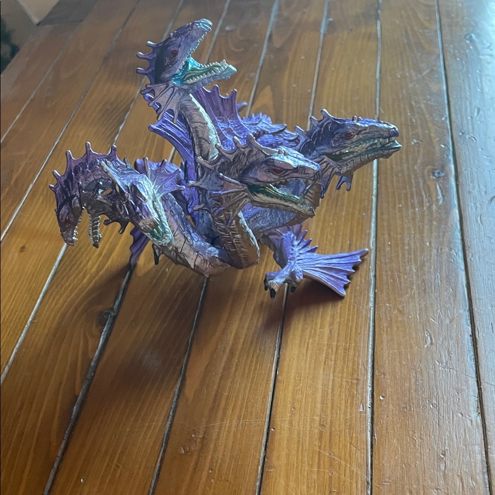 Purple five-Headed Dragon Figurine